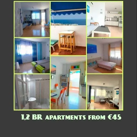 Apartment 5 Minutes Close By Playa Del Ingles-1&2br Aptm With View & Private Terrace For 2 Persons *