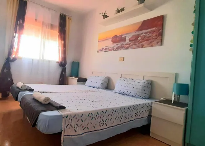 شقة 5 Minutes Close By Playa Del Ingles-1&2br Aptm With View & Private Terrace For 2 Persons